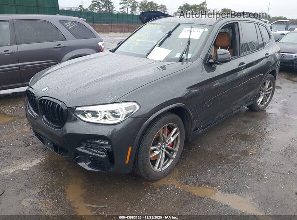 5UXTY9C00M9F48296 2021 BMW X3 Gray Przód lewy
