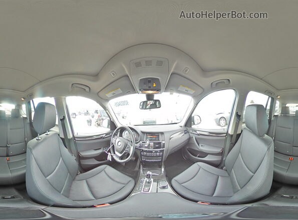 5UXWX9C54H0D98036 2017 BMW X3 Gray Vista interior de 360 grados