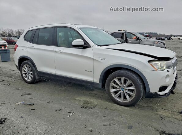 5UXWX9C55G0D66355 2016 BMW X3 Белый Передняя правая четверть