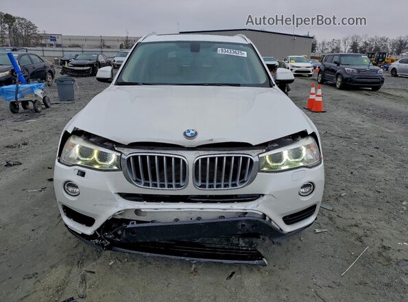 5UXWX9C55G0D66355 2016 BMW X3 Белый Вид спереди