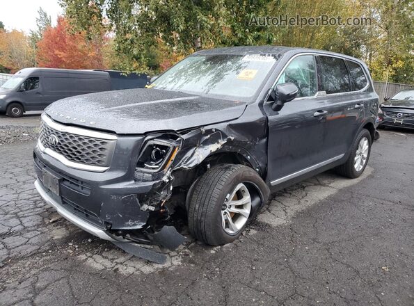 5XYP2DHC2MG098186 2021 KIA TELLURIDE Серый Передняя левая четверть