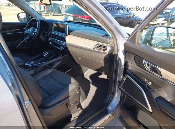 5XYP34HC5MG183682 2021 KIA TELLURIDE Gray Widok wnętrza z przodu