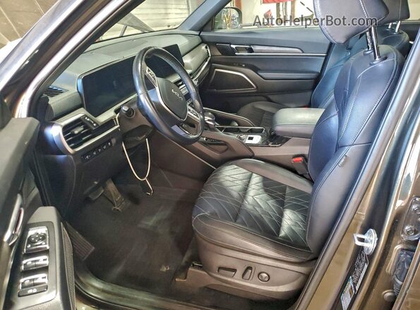 5XYP3DGC6PG346975 2023 KIA TELLURIDE Charcoal Widok wnętrza z przodu