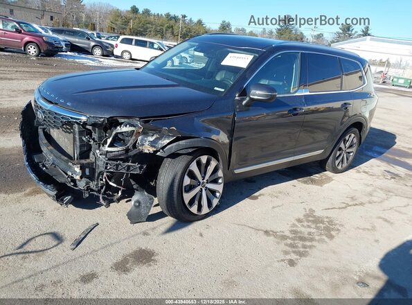 5XYP3DHC5LG075660 2020 KIA TELLURIDE Серый Передняя левая четверть