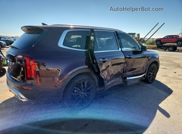 5XYP54HC4NG276334 2022 KIA TELLURIDE Burgundy Задня права чверть