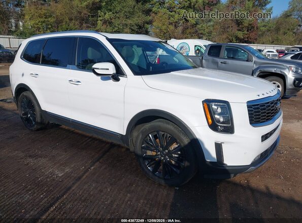 5XYP54HC8MG166904 2021 KIA TELLURIDE Белый Передняя правая четверть