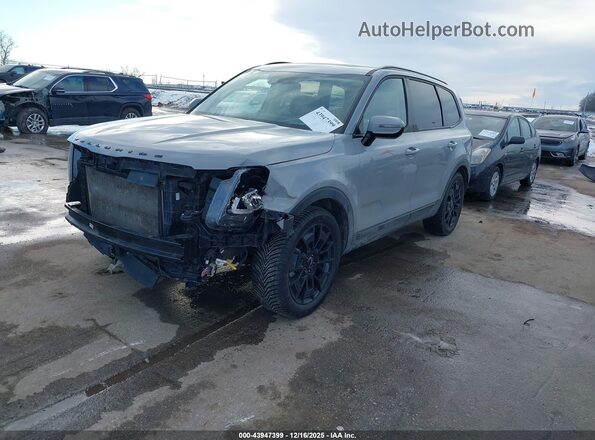 5XYP5DHC2NG288644 2022 KIA TELLURIDE Серый Передняя левая четверть