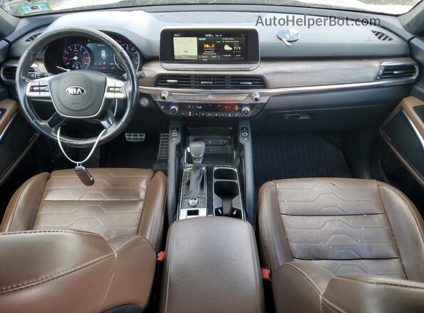 5XYP5DHC7LG079378 2020 KIA TELLURIDE Green Вид панелі приладів