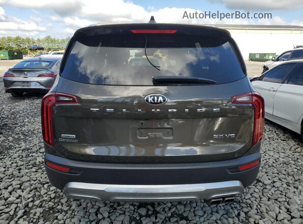 5XYP5DHC7LG079378 2020 KIA TELLURIDE Green Вид ззаду
