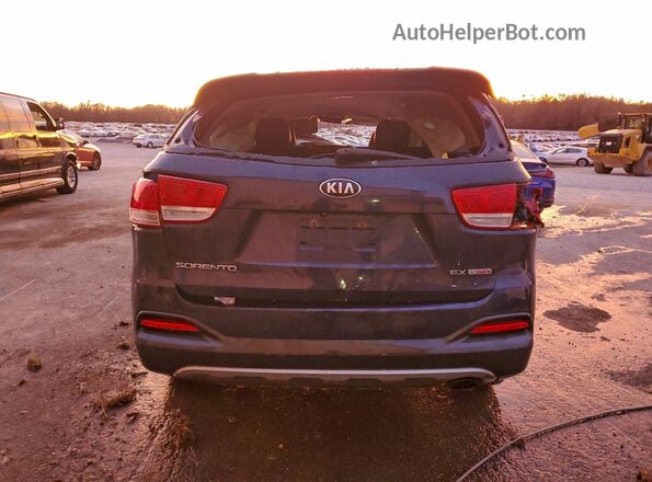 5XYPH4A14GG009097 2016 KIA SORENTO Синий Вид сзади