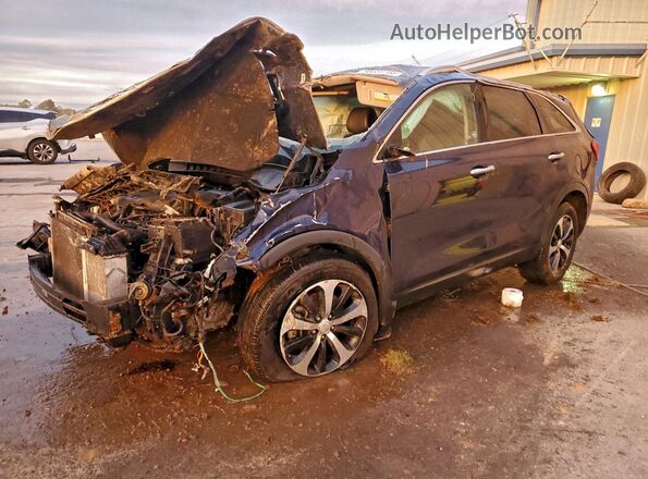 5XYPH4A14GG009097 2016 KIA SORENTO Синий Передняя левая четверть