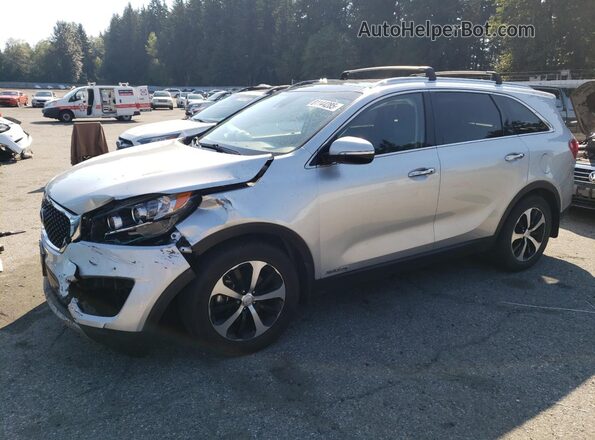 5XYPHDA5XHG309151 2017 KIA SORENTO Серебряный Передняя левая четверть