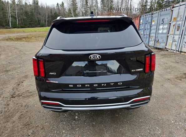 5XYRHDLF3MG063732 2021 KIA SORENTO Черный Вид сзади