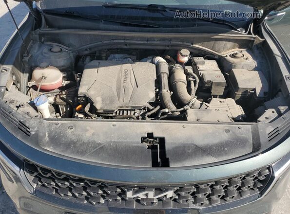 5XYRHDLFXNG153039 2022 KIA SORENTO Зеленый Вид подкапотного пространства