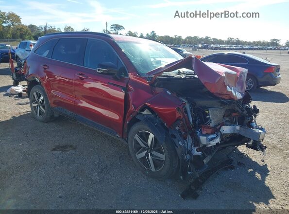 5XYRL4LC2MG060647 2021 KIA SORENTO Красный Передняя правая четверть