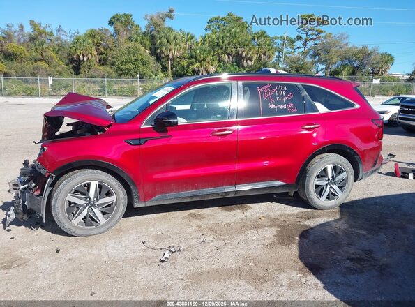 5XYRL4LC2MG060647 2021 KIA SORENTO Красный Панорамный вид салона 360°