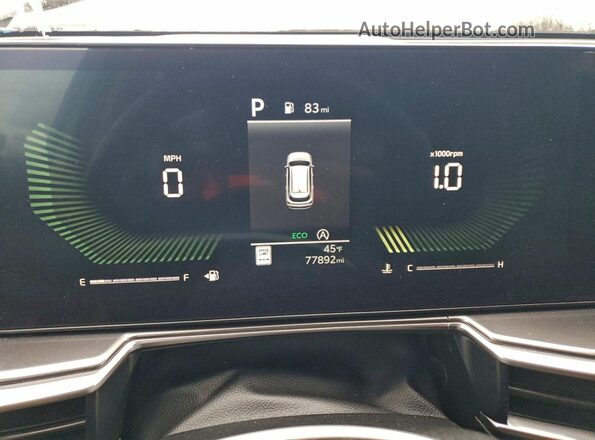 5XYRLDJC8RG259356 2024 KIA SORENTO White Vista del cuadro de instrumentos