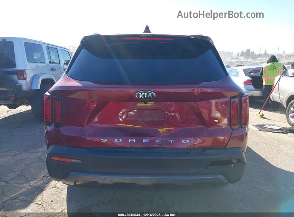 5XYRLDLC6MG004758 2021 KIA SORENTO Maroon 
