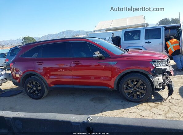 5XYRLDLC6MG004758 2021 KIA SORENTO Maroon Widok wnętrza z tyłu