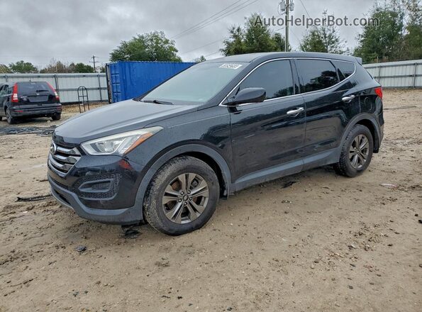 5XYZT3LB2GG354216 2016 HYUNDAI SANTA Черный Передняя левая четверть