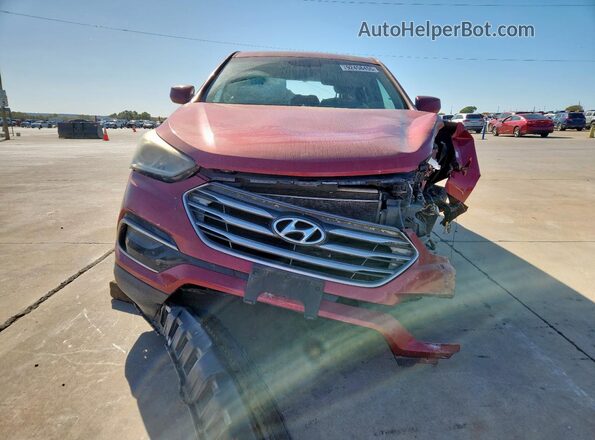 5XYZT3LB2HG456746 2017 HYUNDAI SANTA Red Widok z przodu
