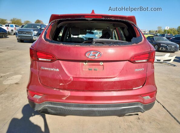 5XYZT3LB2HG456746 2017 HYUNDAI SANTA Red Widok z tyłu