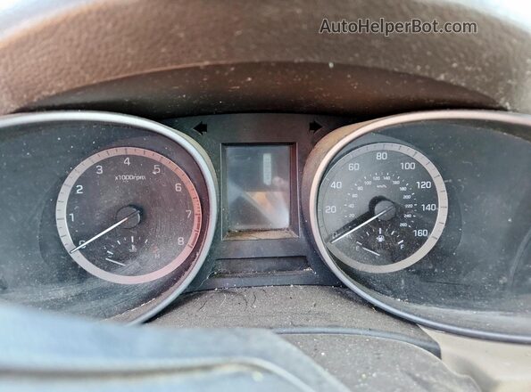 5XYZT3LB2HG456746 2017 HYUNDAI SANTA Red Widok zestawu wskaźników
