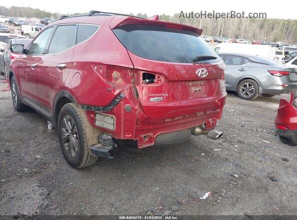 5XYZU3LB9GG365775 2016 HYUNDAI SANTA FE SPORT Красный Задняя левая четверть