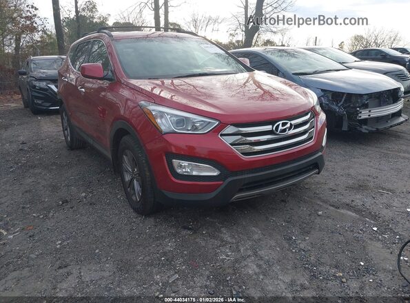 5XYZU3LB9GG365775 2016 HYUNDAI SANTA FE SPORT Красный Передняя правая четверть