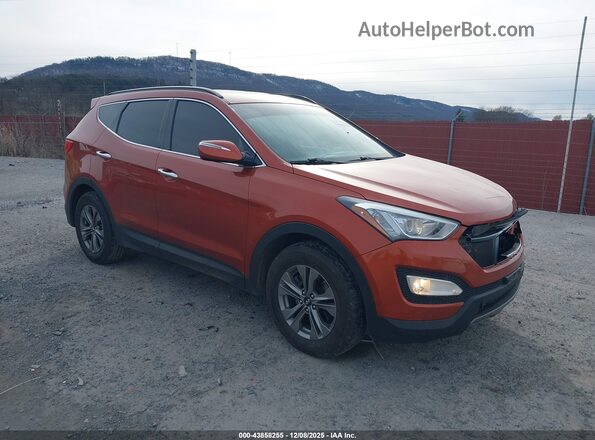 5XYZUDLB2GG319517 2016 HYUNDAI SANTA FE SPORT Оранжевый Передняя правая четверть