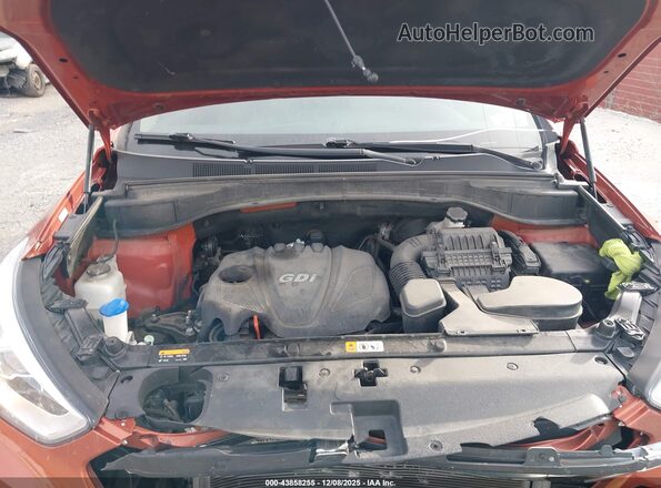 5XYZUDLB2GG319517 2016 HYUNDAI SANTA FE SPORT Оранжевый Вид сзади