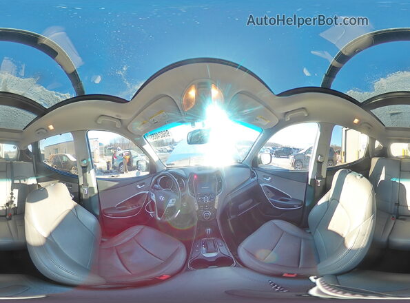 5XYZWDLA0GG334020 2016 HYUNDAI SANTA Белый Панорамный вид салона 360°