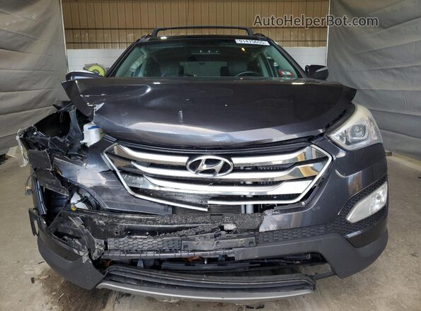 5XYZWDLA4GG314997 2016 HYUNDAI SANTA Blue Front view