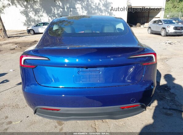 5YJ3E1EA0SF004091 2025 TESLA MODEL 3 Синий 