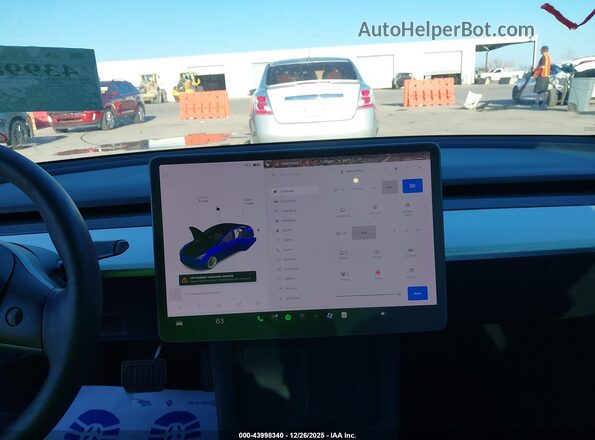 5YJ3E1EB0MF975426 2021 TESLA MODEL 3 Синий Вид задних сидений