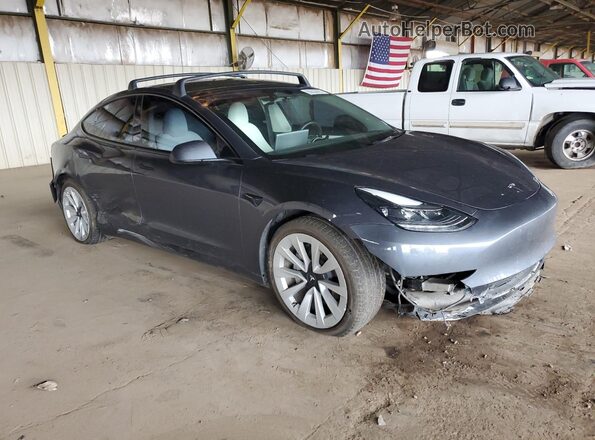 5YJ3E1EB1PF685023 2023 TESLA MODEL Charcoal Передня права чверть