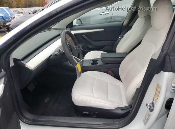 5YJ3E1EB2NF115254 2022 TESLA MODEL White Vista interior delantera