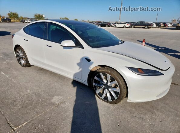 5YJ3E1EB5RF818112 2024 TESLA MODEL Белый Передняя правая четверть