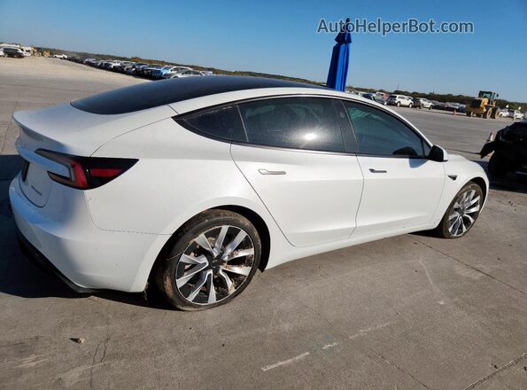 5YJ3E1EB5RF818112 2024 TESLA MODEL Белый Задняя правая четверть