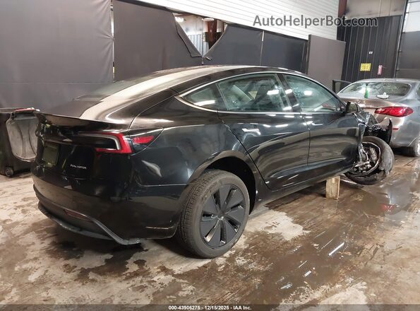 5YJ3E1EBXSF063268 2025 TESLA MODEL 3 Черный Задняя правая четверть