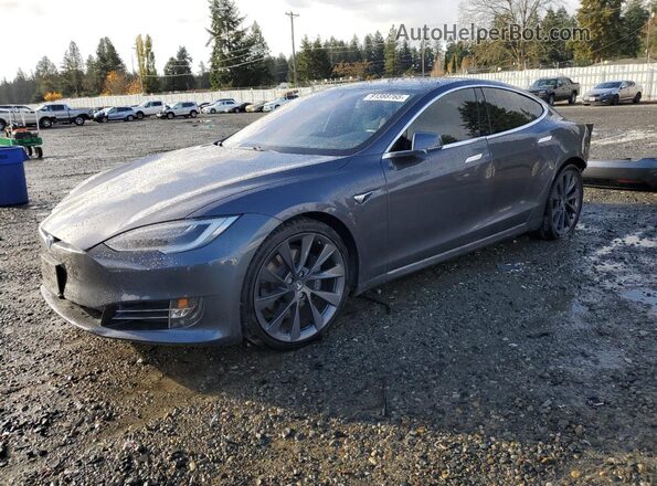 5YJSA1E25LF415410 2020 TESLA MODEL Серый Передняя левая четверть