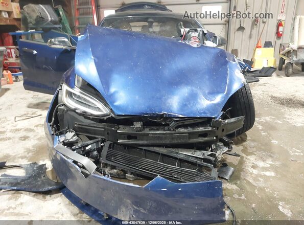 5YJSA1E29GF155339 2016 TESLA MODEL S Синий Вид щитка приборов