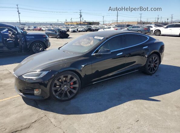 5YJSA1E48LF378659 2020 TESLA MODEL Черный Передняя левая четверть