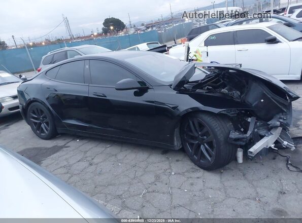 5YJSA1E53MF435165 2021 TESLA MODEL S Черный Вид задней части салона