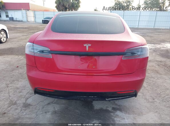 5YJSA1E55MF438892 2021 TESLA MODEL S Red 