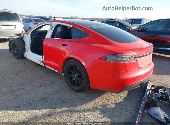 5YJSA1E56NF471787 2022 TESLA MODEL S Красный Задняя левая четверть