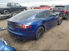 2021 Tesla Model S Plaid Tri Motor All-wheel Drive Синий vin: 5YJSA1E64MF452906