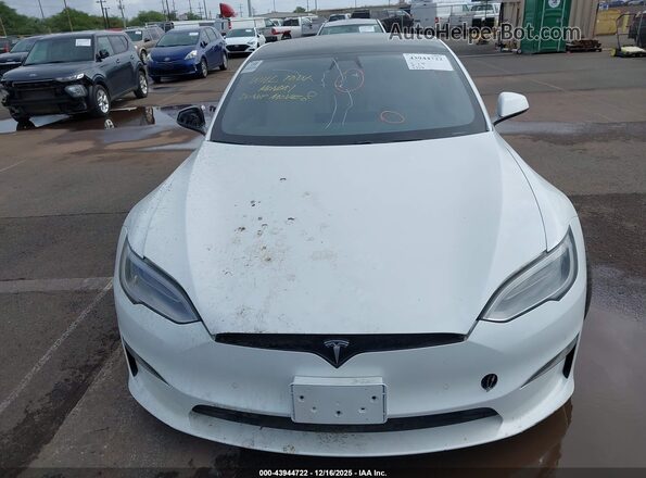 5YJSA1E65NF461065 2022 TESLA MODEL S Белый Вид спереди