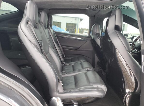 5YJXCAE41GFS00615 2016 TESLA MODEL Серый Вид задней части салона