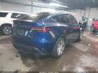 2021 Tesla Model Y Long Range Dual Motor All-wheel Drive Dark Blue vin: 5YJYGAEE2MF193803